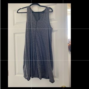 Black/white Striped tank dress. 100% cotton. Size medium.